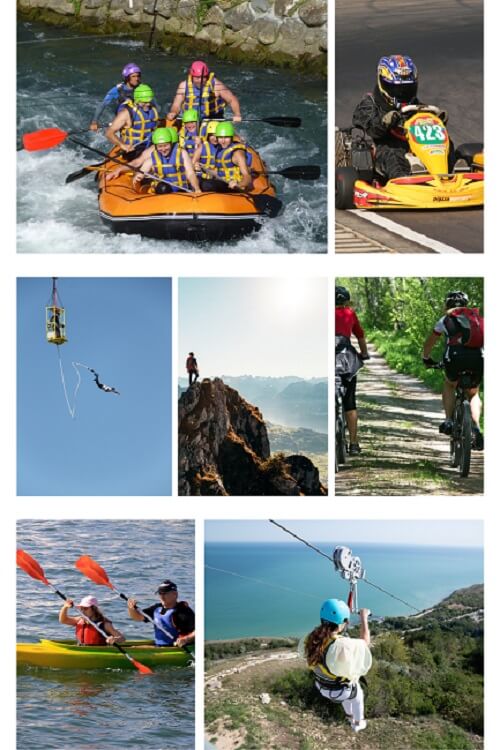 People doing adventure sports in rishikesh
